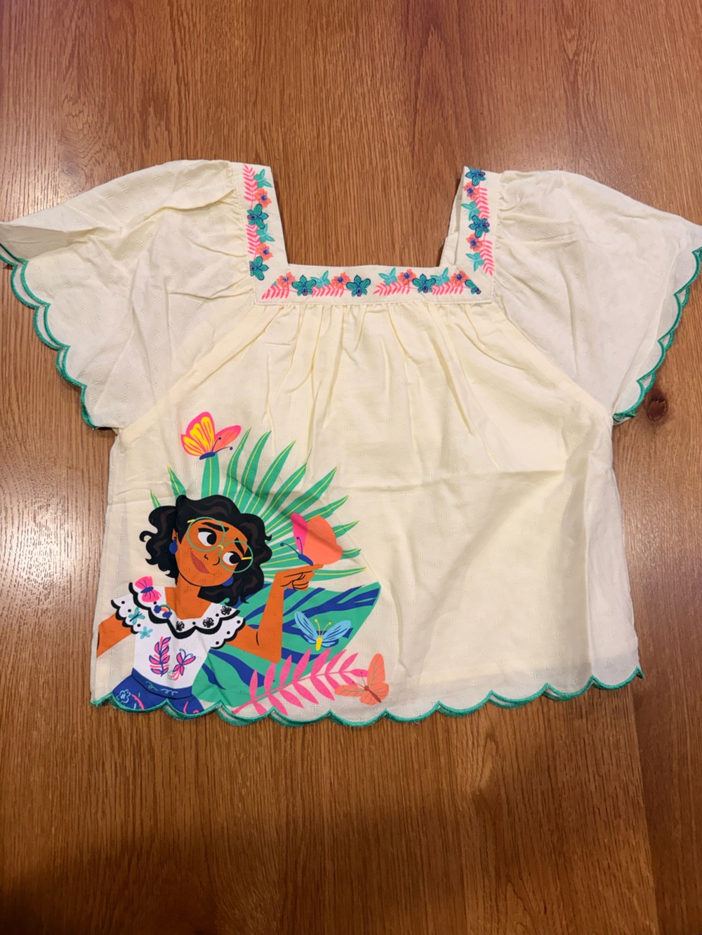 Mirabel from Encanto Disney Light Yellow Girls' Top